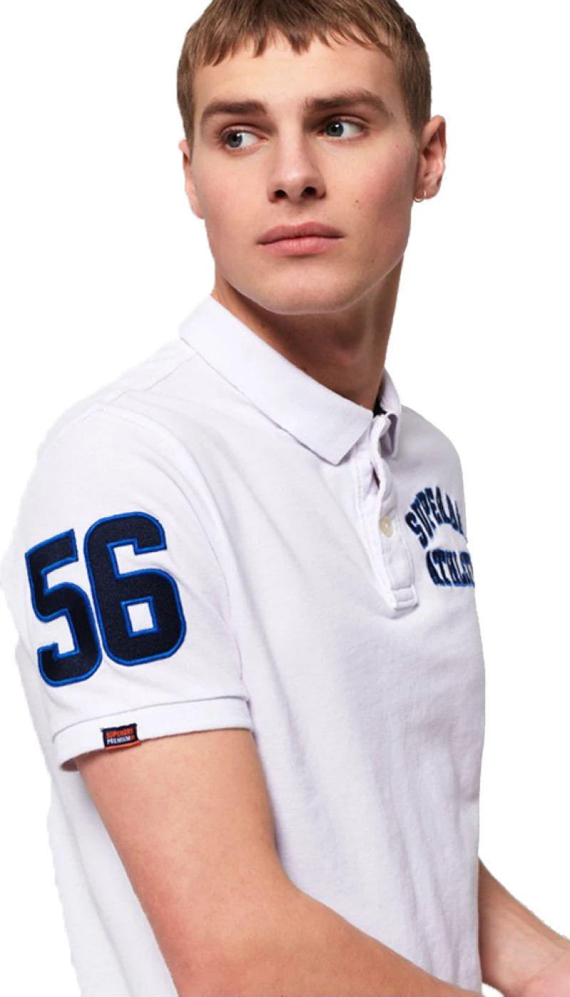 Superdry Ανδρικό T-Shirt Classic Superstate Pique Polo Πολύχρωμο