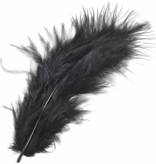Φτερά Μαραμπου 10cm 15τεμ -black