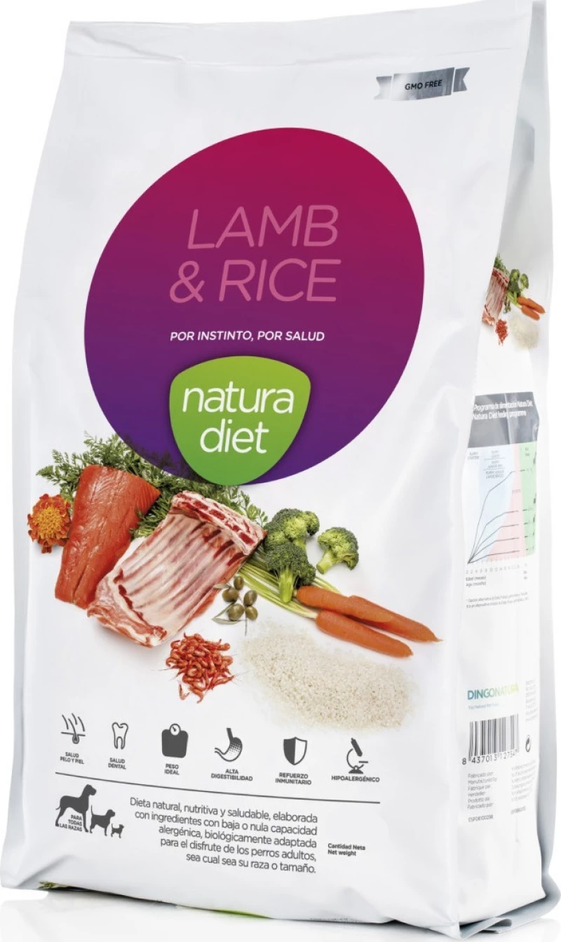 Dingonatura Natura Diet Adult Lamb & Rice 12kg