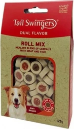 Pet Interest Tail Swingers Dual Flavor Roll Mix Meat And Fish 125gr