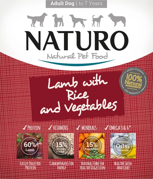 Naturo Αρνί / Λαχανικά / Ρύζι 400gr