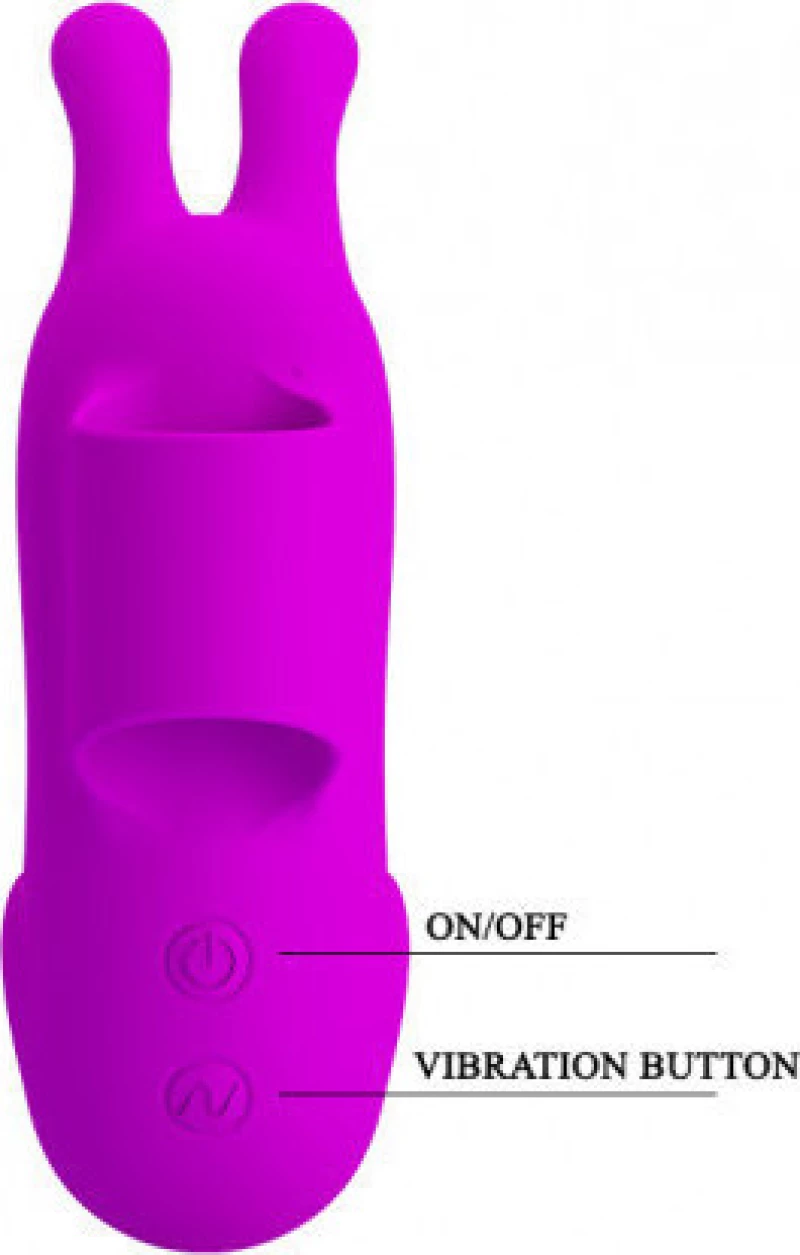 Pretty Love Finger Bunny 9.4cm Purple