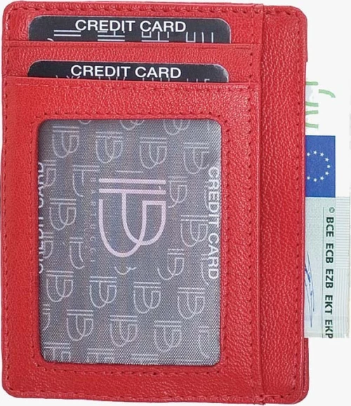 Bartuggi 521-100 Red Δερμάτινη καρτοθήκη