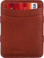 Hunterson Magic Wallet - Δερμάτινο Πορτοφόλι με RFID - Μπορντώ (Βυσσινί)