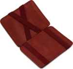 Hunterson Magic Wallet - Δερμάτινο Πορτοφόλι με RFID - Μπορντώ (Βυσσινί)