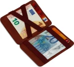 Hunterson Magic Wallet - Δερμάτινο Πορτοφόλι με RFID - Μπορντώ (Βυσσινί)