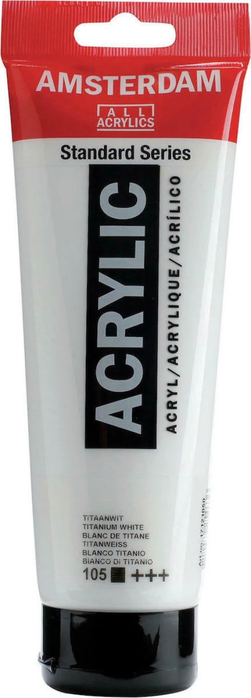 Royal Talens Amsterdam All Acrylics Standard 250ml Titanium White 105