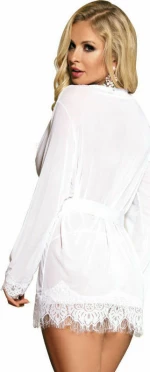 SUBBLIME WHITE LONG SLEEVES FRINGED BABYDOLL