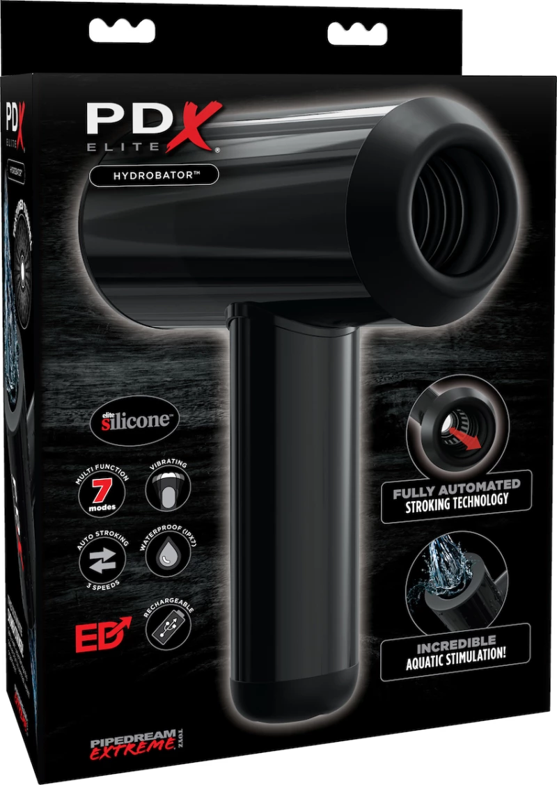 Pipedream Elite Hydrobator 18cm Black