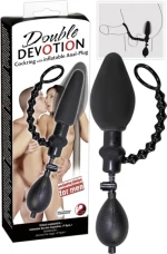 You2Toys Inflatable Double Devotion Black 10cm