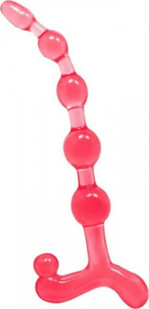 BENDY TWIST ANAL BEADS RED