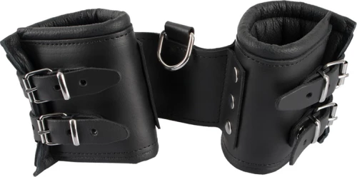 Zado Black Leather Handcuffs