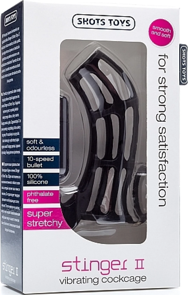 Shots Toys Cockcage Stinger II Black