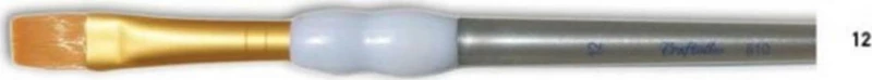 Πινέλο Πλακέ Χειροτεχνίας Soft Grip No 12 Craftistico / CR810012 (Craftistico)