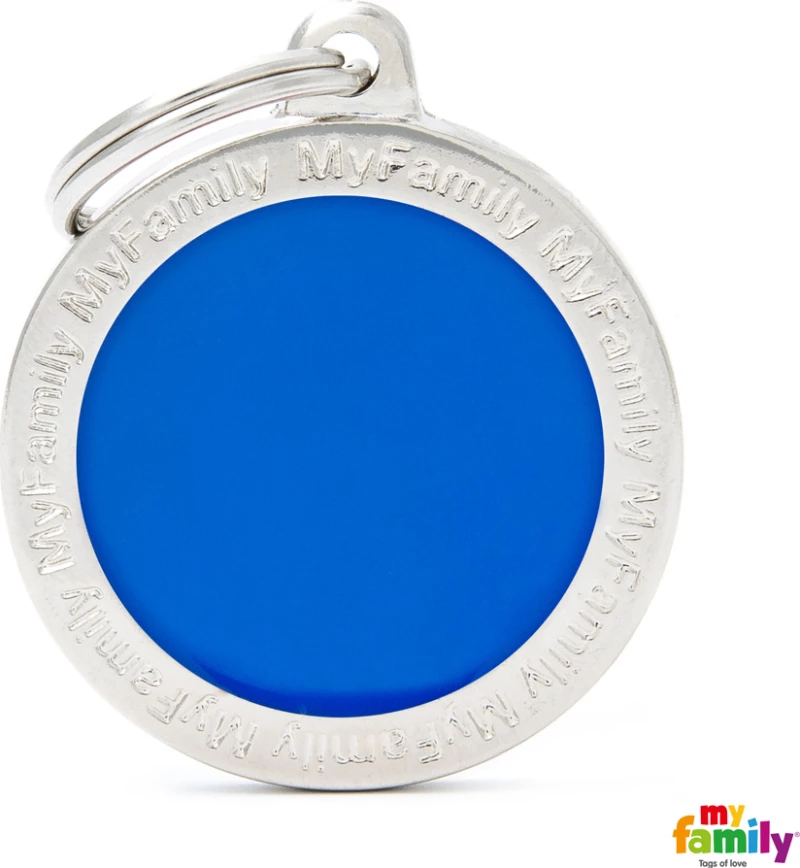 My Family Classic Big Circle Μπλε Ταυτότητα 3.93x3.17cm