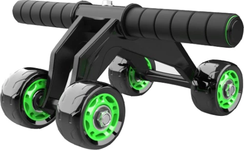 Ρόδα & Μπάρα Εκγύμνασης Σώματος Abdominal Wheel Με 4 Τροχούς
