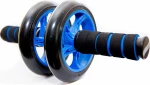 Διπλή ρόδα εκγύμνασης κοιλιακών AB Wheel Μπλε