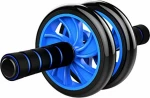 Διπλή ρόδα εκγύμνασης κοιλιακών AB Wheel Μπλε