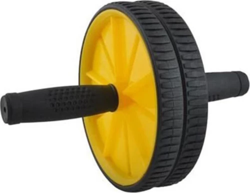 Ρόδα Κοιλιακών, AB Wheel, με χαλάκι, σε 3 χρώματα Κίτρινο - Iso Trade