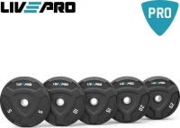 LivePro Δίσκος Βαρών 25Kg Β-8022-25 Bumper Plate (Επαγγελματικός)