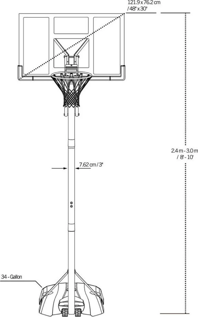 Lifetime Front Court 48" Steel 90000
