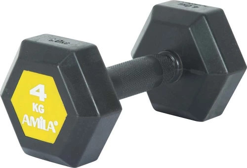Amila Εξαγωνικός Αλτήρας με Λάστιχο 4kg 90584