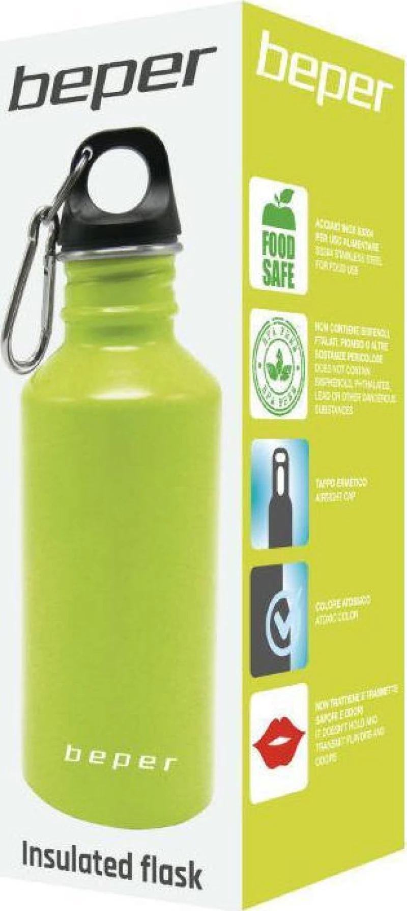 Beper Insulated Flask Green 0.5lt