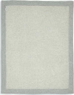 Mamas & Papas Κουβέρτα Αγκαλιάς & Λίκνου Stripe Πλεκτή 70x90cm Grey & White