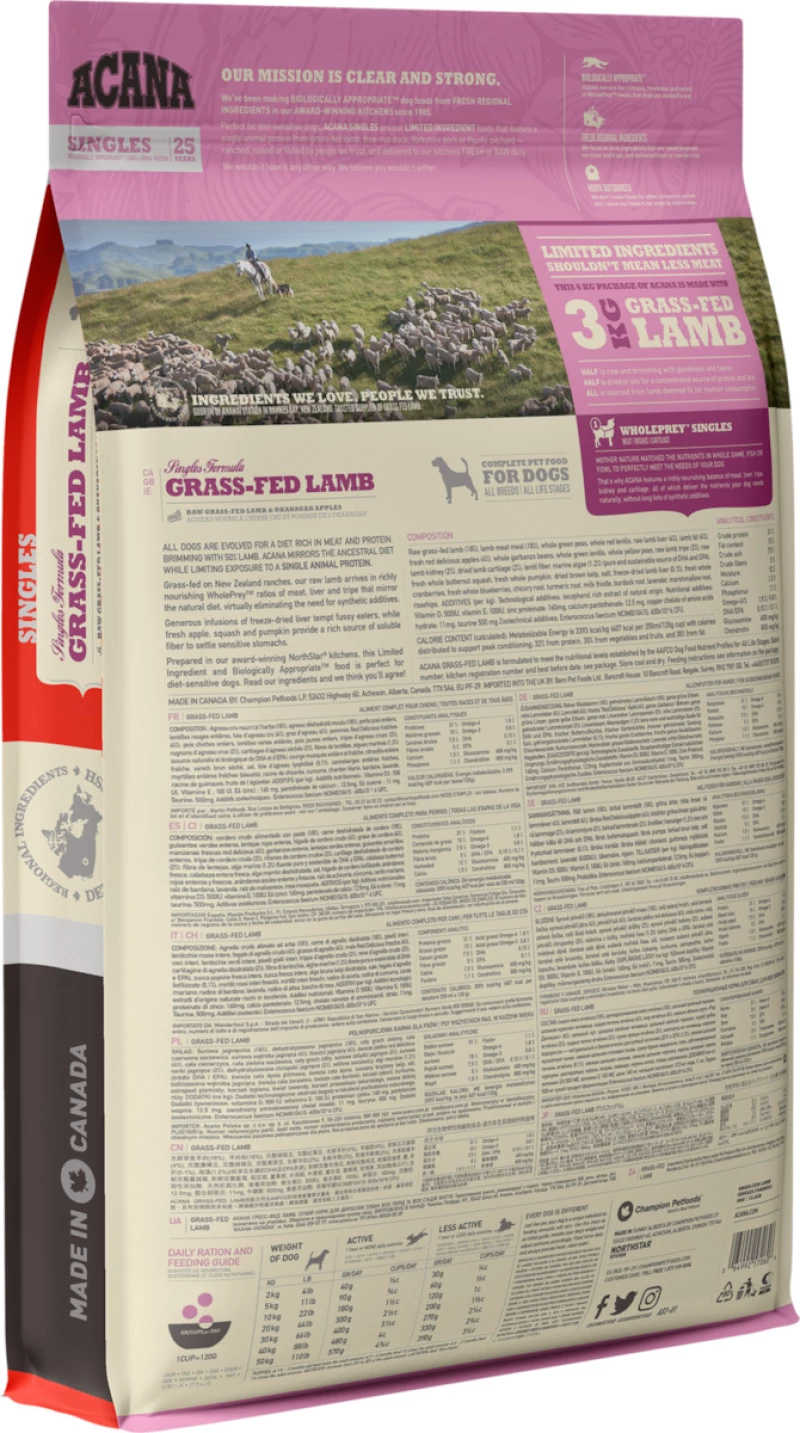Acana Grass Fed Lamb 11.4kg