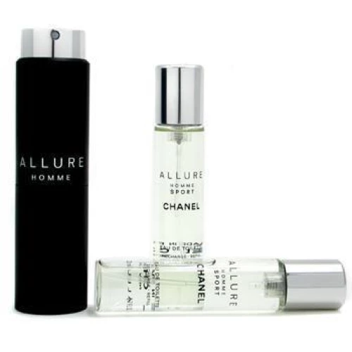 Chanel Allure Homme Sport & 2 Refills Eau de Toilette 3x20ml