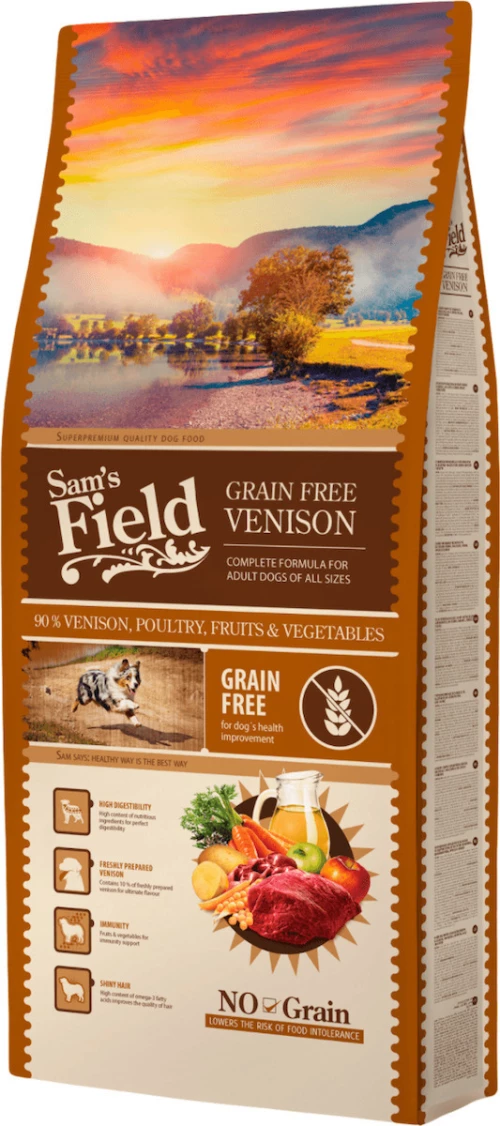 Sam's Field Grain Free Venison 13kg +2.5kg Δώρο