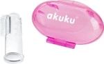 Akuku Finger Toothbrush Pink