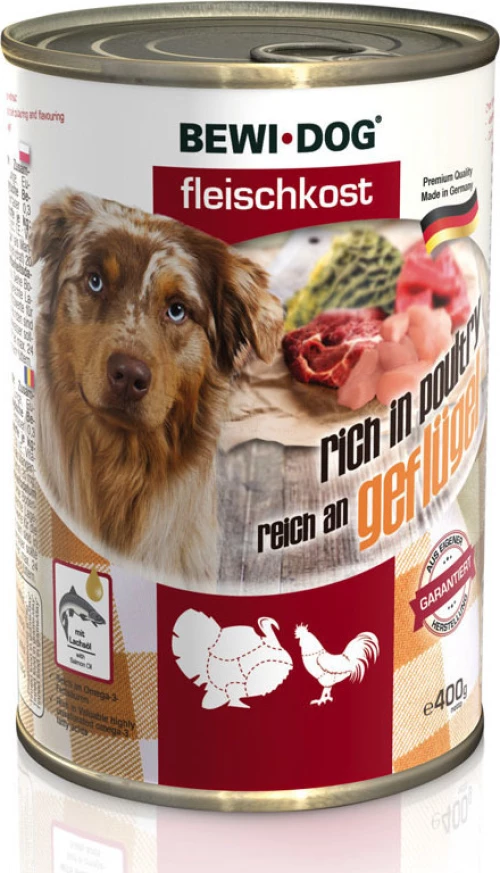 Bewi Dog Meat Selection Πουλερικά 400gr