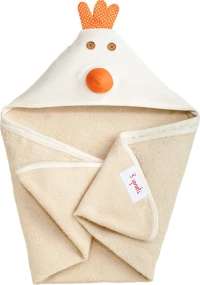 3 Sprouts - Hooded Towl - Cream Chicken