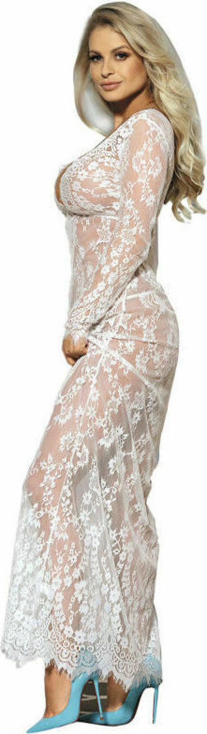 SUBBLIME LONG SLEEVE LONG DRESS WHITE