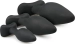 Easytoys Silicone Buttplug Set Black