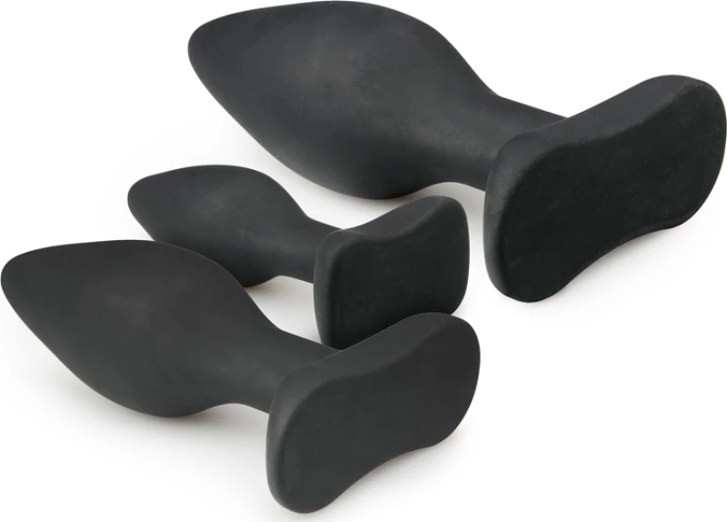 Easytoys Silicone Buttplug Set Black
