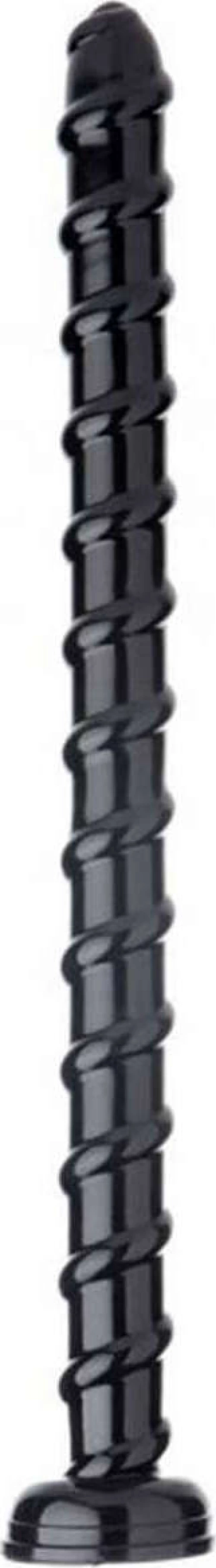 Hosed Swirl Anal Snake Black 48cm