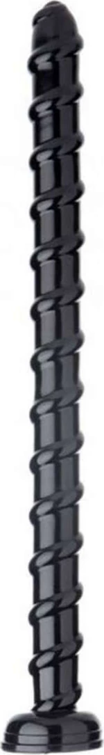 Hosed Swirl Anal Snake Black 48cm