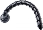 Hosed Swirl Anal Snake Black 48cm