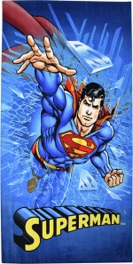 Stamion Superman Πετσέτα Θαλάσσης Μπλε 70x140cm