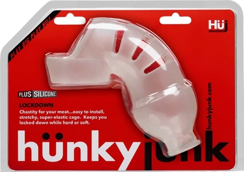 Hunkyjunk Lockdown Chastity Device Ice