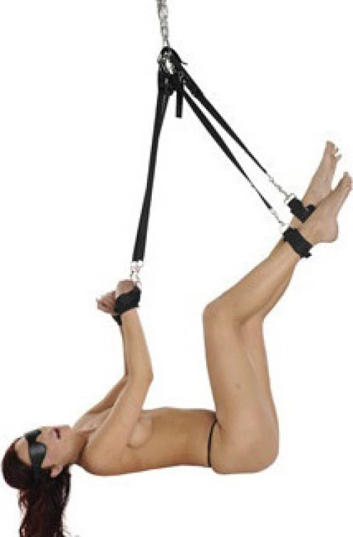BDSM Δερμάτινο σετ δεσίματος για .. κρέμασμα