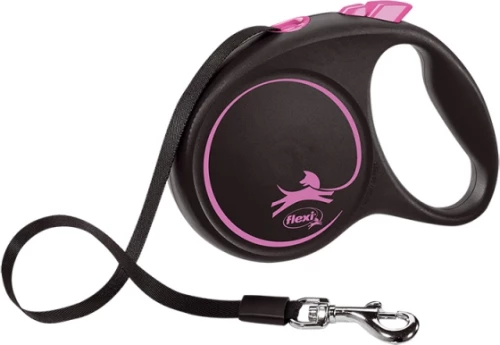 FLEXI BLACK DESIGN LARGE ΙΜΑΝΤΑ 5M ΕΩΣ 50KG PINK