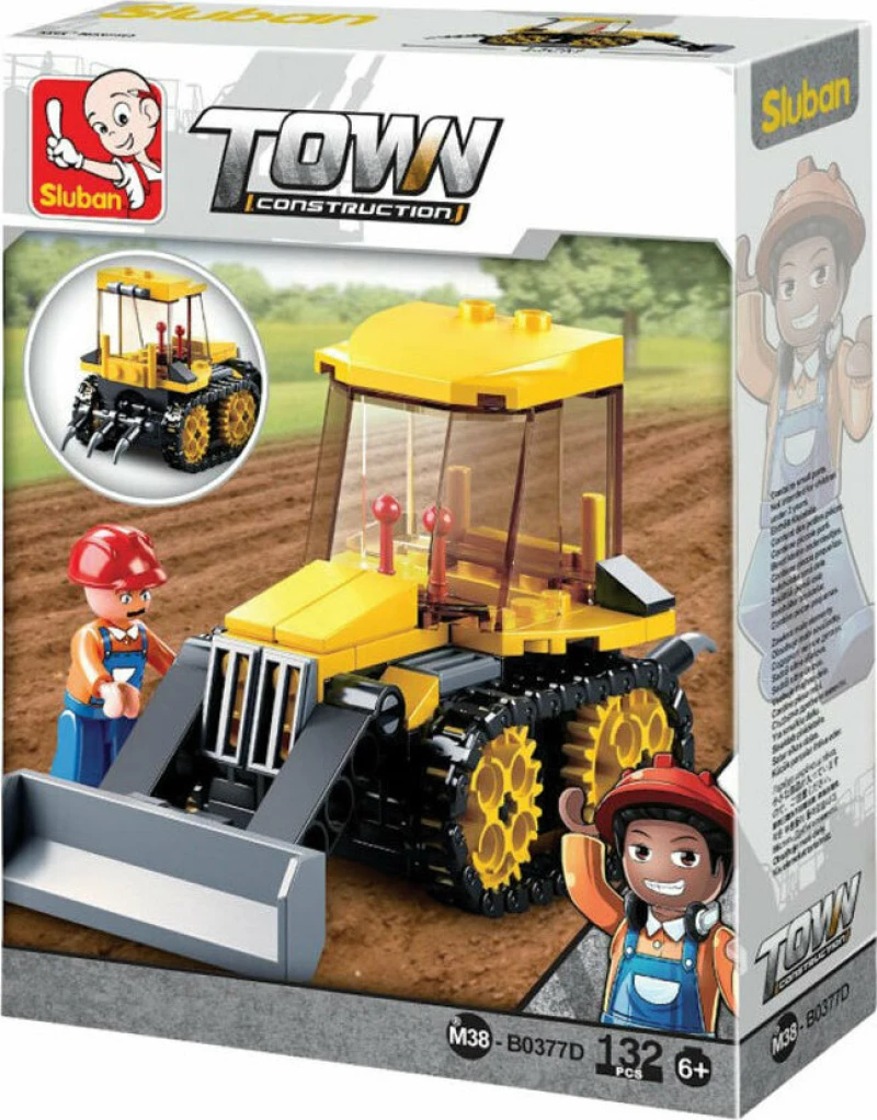 Sluban Town Small Bulldozer 132τμχ