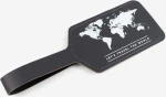Miss Wood Δερμάτινη ετικέτα αποσκευών - Καφέ/Πορτοκαλί