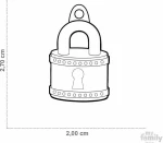 My Family Padlock Ταυτότητα 2.7X20cm