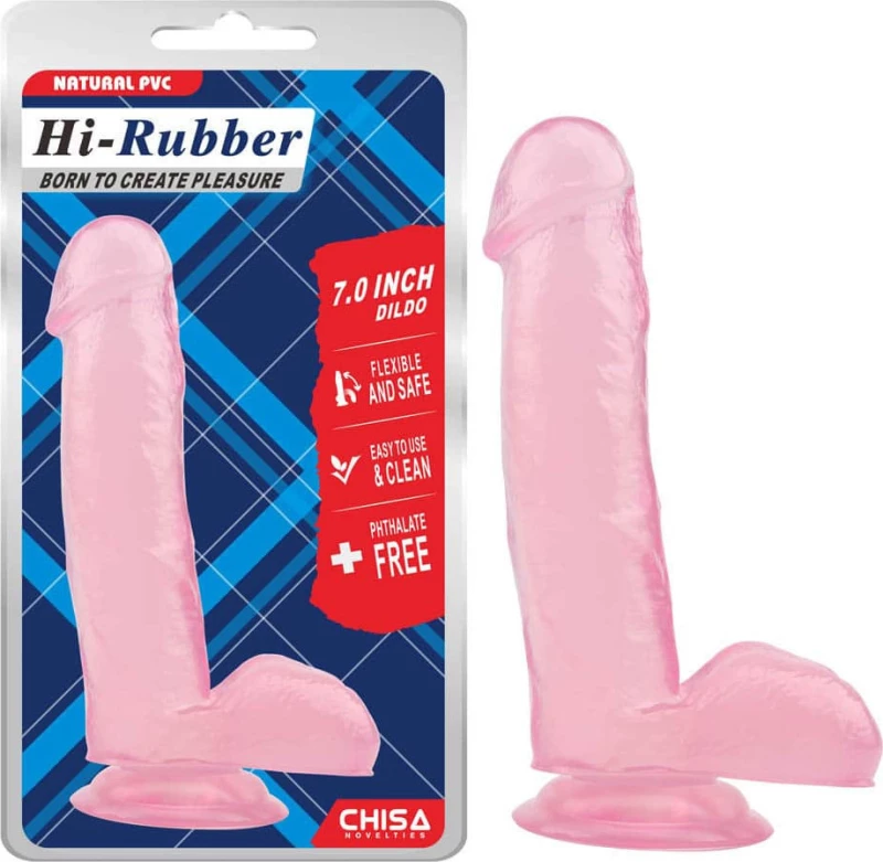 Chisa Novelties Hi Rubber 18cm Pink