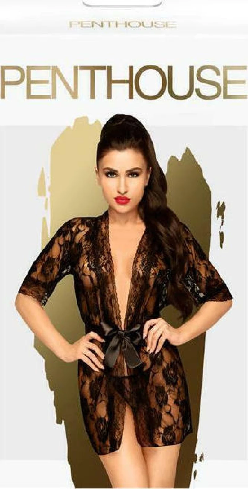 PENTHOUSE BABYDOLL SWEET RETREAT BLACK