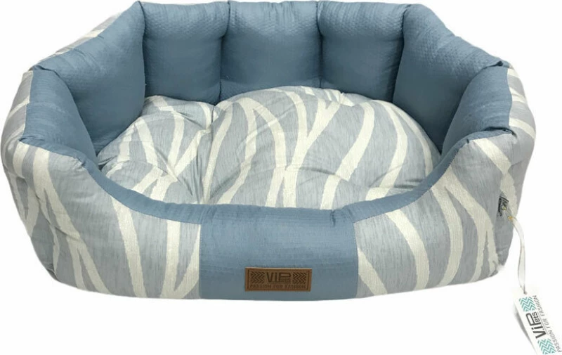 Καναπές Πουφ Comfy Κύματα Γαλάζιο και Aloe Vera 62x57cm